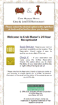 Mobile Screenshot of crabmanor-reservations.com